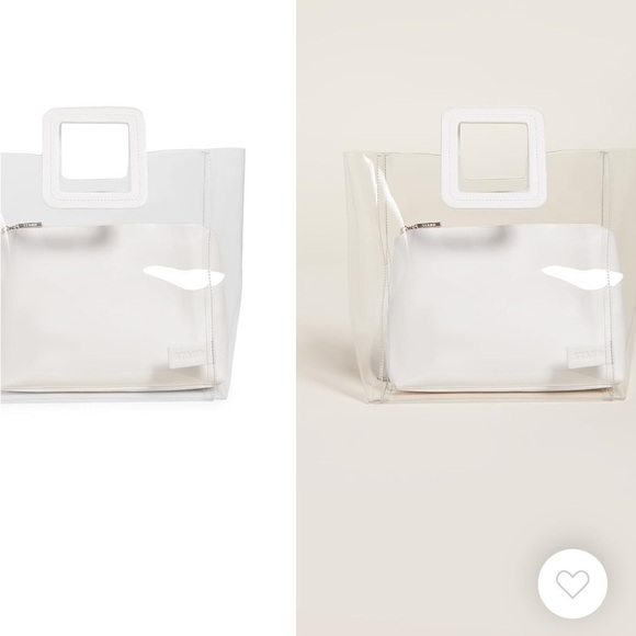 Staud Shirley Bag in Clear/White - Picture 4 of 14